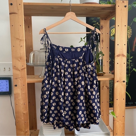 Free People Blue Indigo Combo Molly Floral Tunic S - Picture 7 of 15